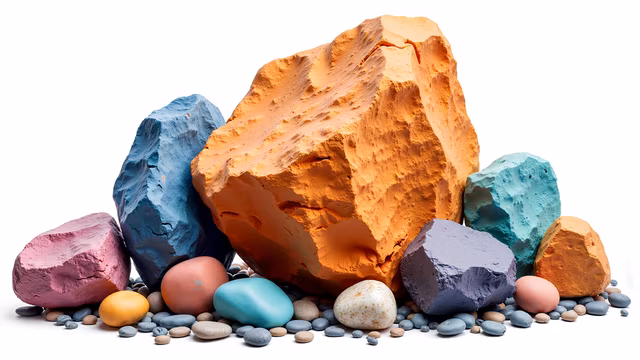 Colorful Clay Rocks