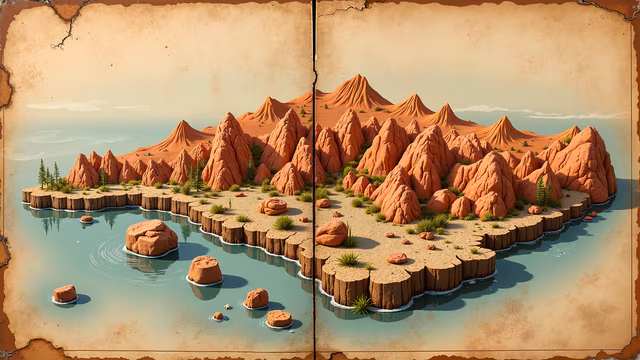Desert Oasis Illustration