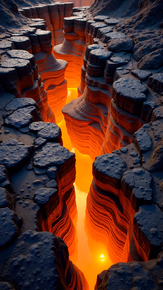 Fiery Canyon Illustration