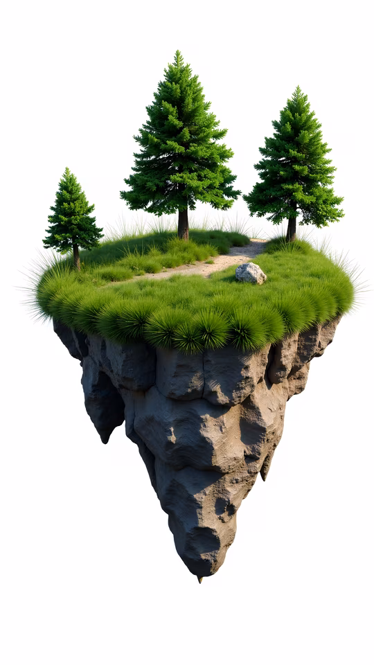Floating Island Illustration