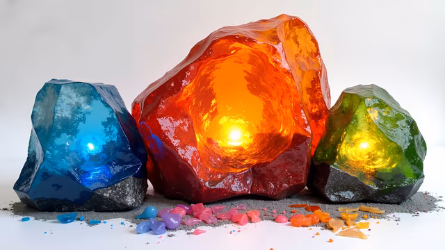 Glowing Gemstones