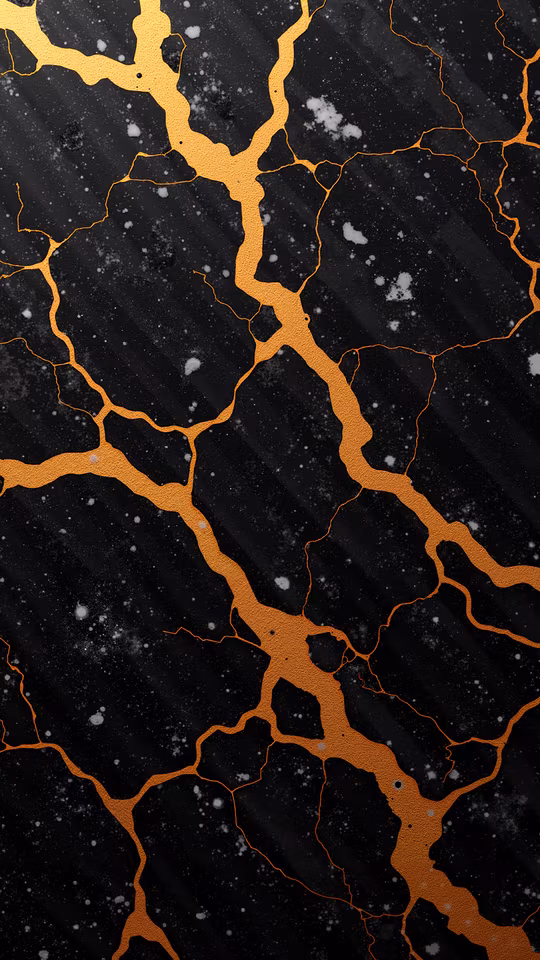 Golden Veins on Black