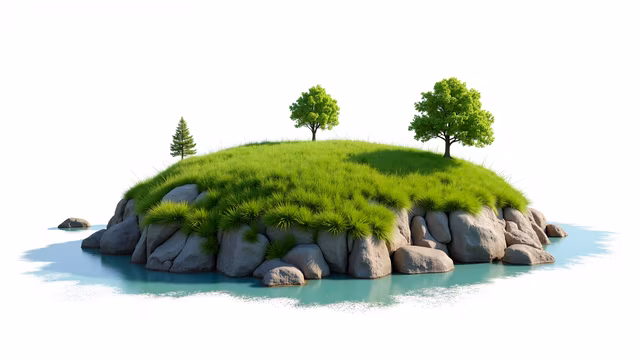 Island Oasis Illustration