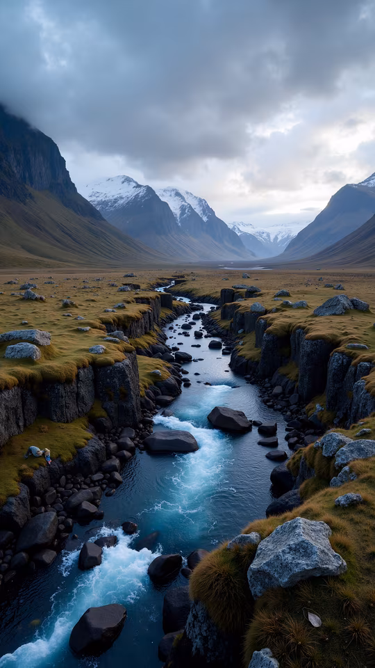 Mountain River Landscape