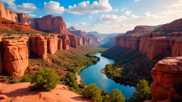 Red Canyon Landscape
