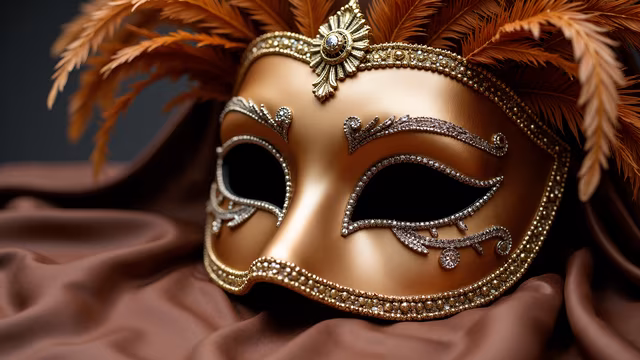 Golden Masquerade Mask