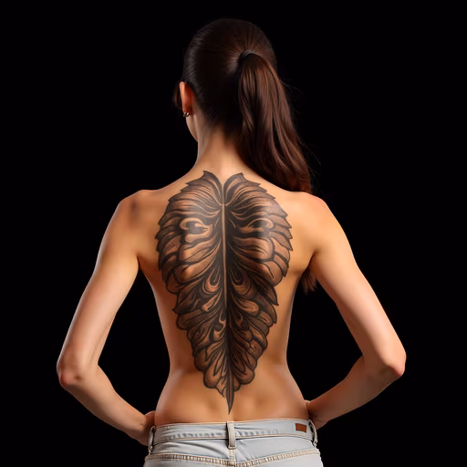 Back Tattoo Illustration