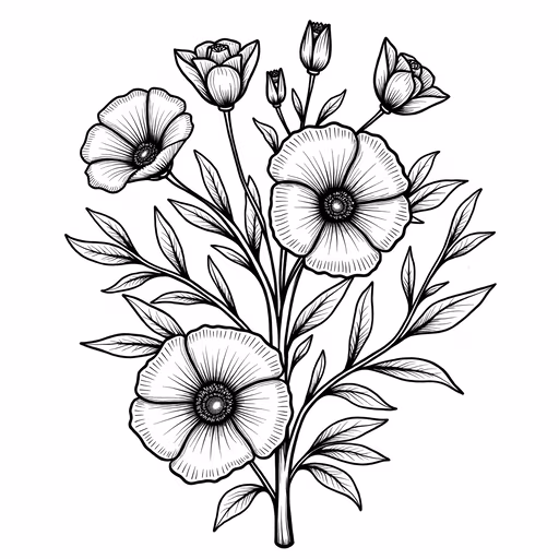 Floral Bouquet Illustration