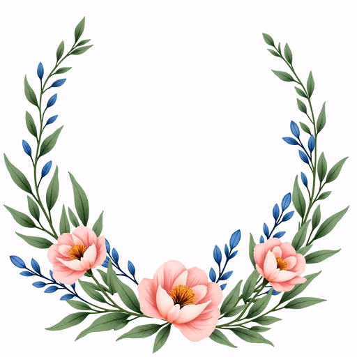 Floral Wreath Illustration