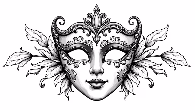 Masquerade Mask Illustration