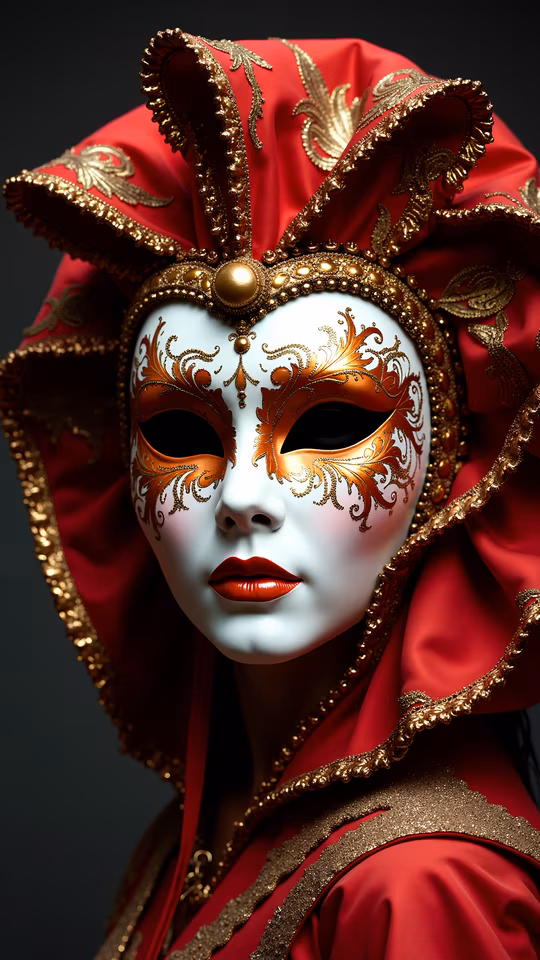 Venetian Mask Illustration
