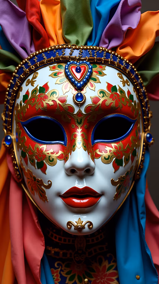 Venetian Mask Illustration