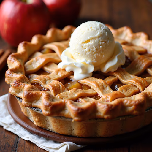 Apple Pie With Ice Cream