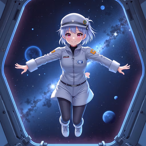 Astronaut In Space Illustration