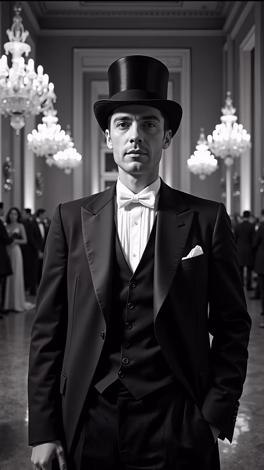 Elegant Gentleman In Top Hat