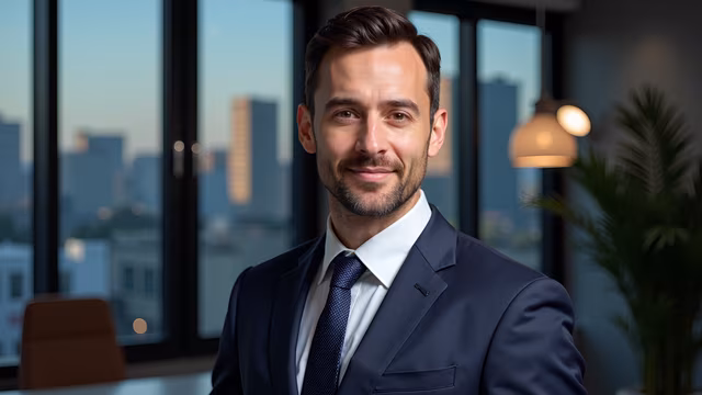Professional Portrait In Modern Office