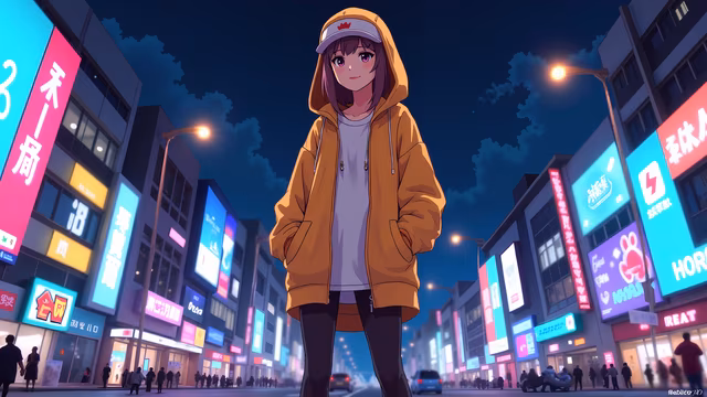 Urban Anime Night Scene