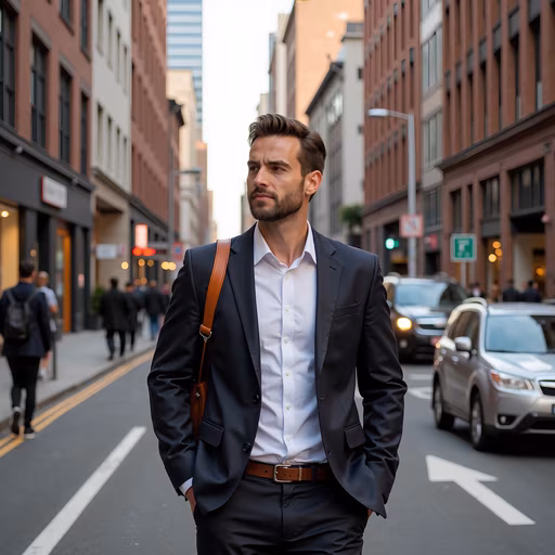 Urban Professional In Motion